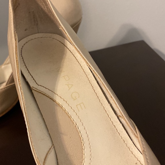 Cream Pointed Heels - Picture 2 of 8